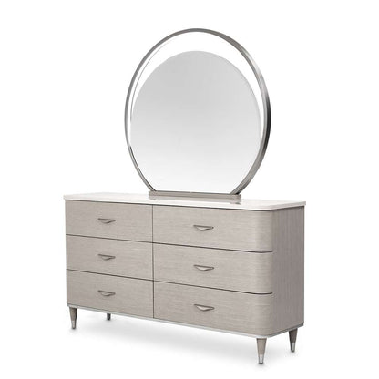 AICO by Michael Amini - Eclipse Dresser with Mirror - Moonlight - KI-ECLP050-260-135 veiw 1