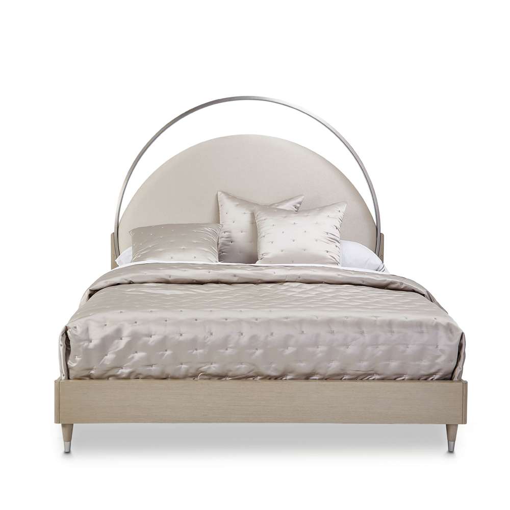 AICO by Michael Amini - Eclipse Eastern King Upholstered Bed with LED Lights - Moonlight - KI-ECLPEK-135 veiw 1
