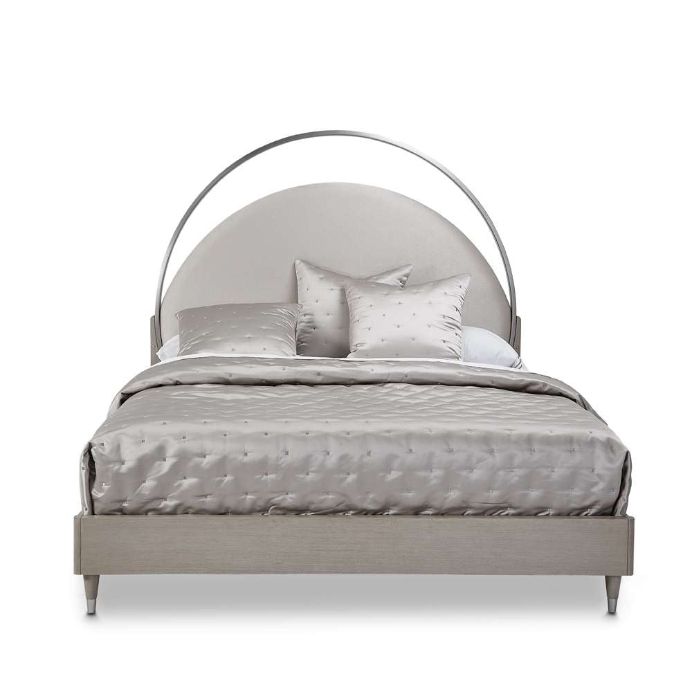 AICO by Michael Amini - Eclipse Eastern King Upholstered Bed with LED Lights - Moonlight - KI-ECLPEK-135 veiw 2