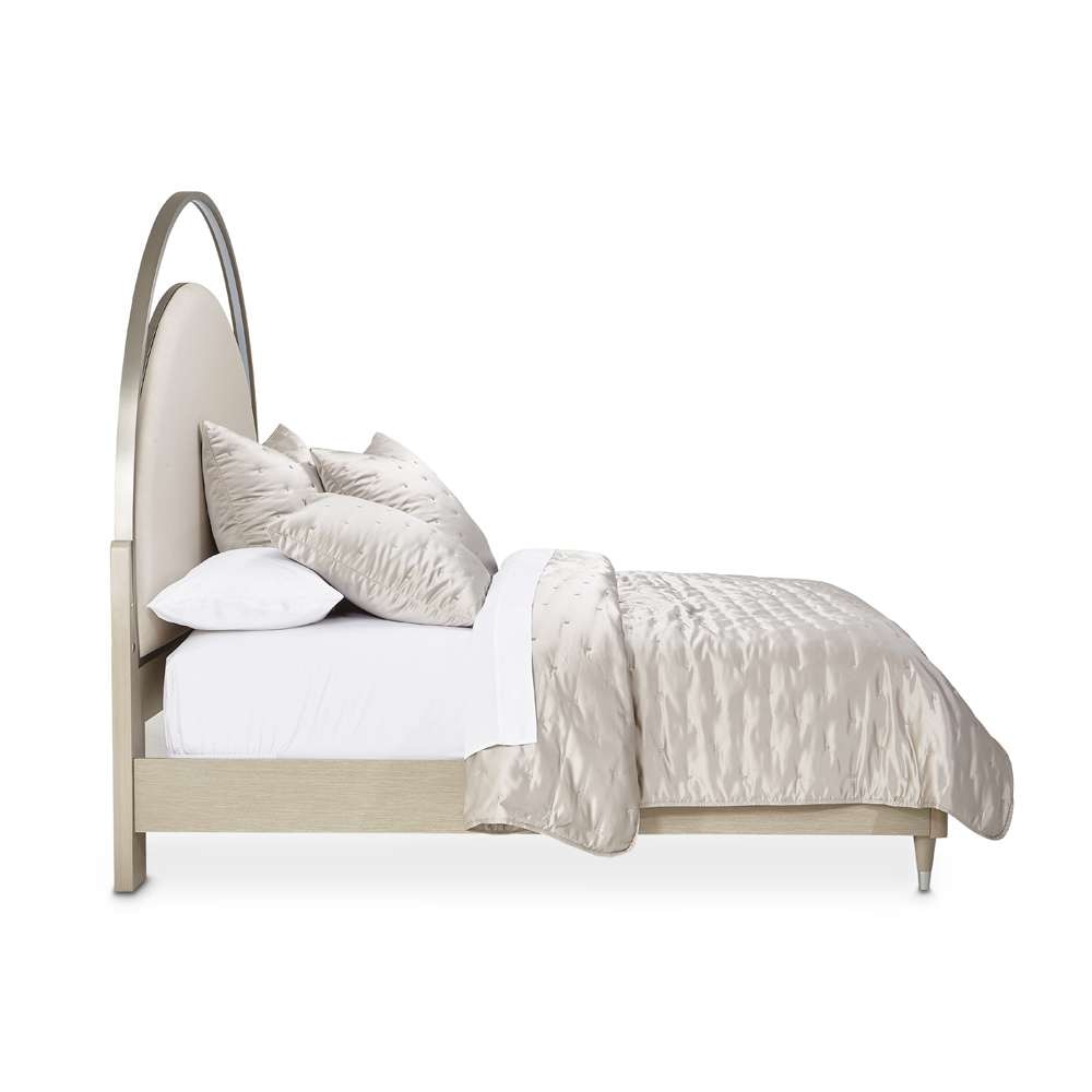 AICO by Michael Amini - Eclipse Eastern King Upholstered Bed with LED Lights - Moonlight - KI-ECLPEK-135 veiw 3
