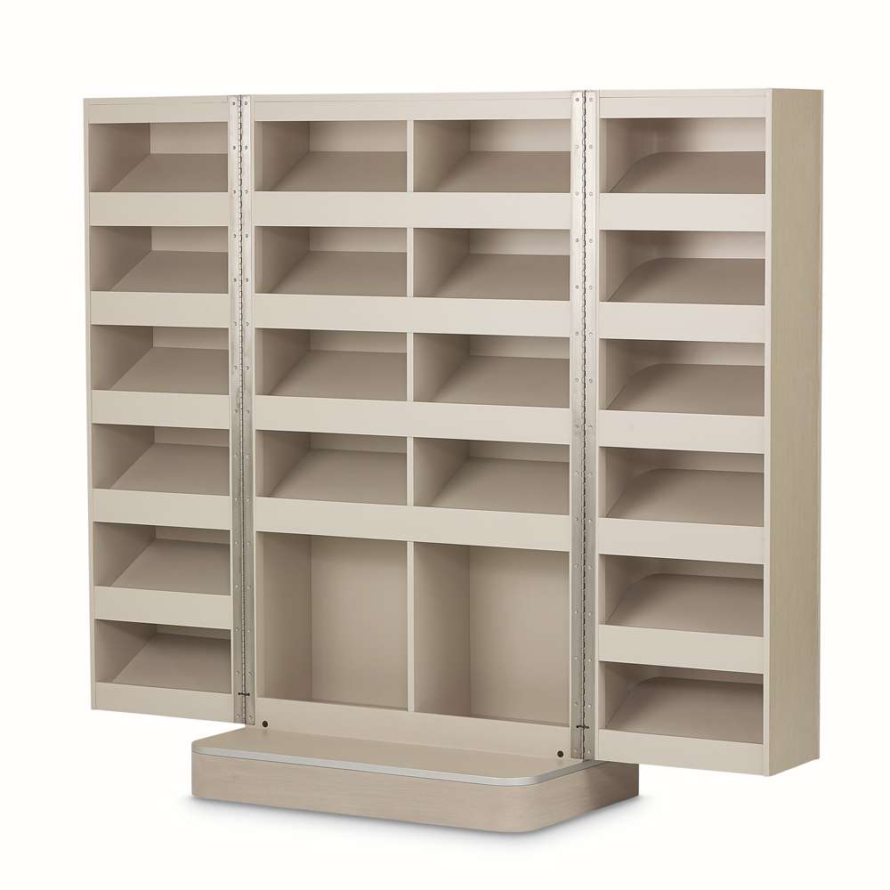AICO by Michael Amini - Eclipse Footwear Cabinet - Moonlight - KI-ECLP099-135_CLOSEOUT veiw 3