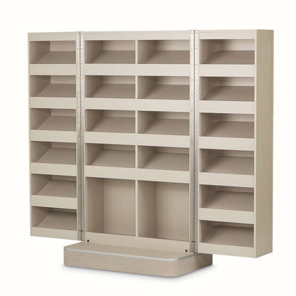 AICO by Michael Amini - Eclipse Footwear Cabinet - Moonlight - KI-ECLP099-135_CLOSEOUT veiw 3