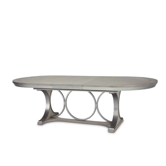 AICO by Michael Amini - Eclipse Oval Dining Table - Moonlight Gray - KI-ECLP000-135 veiw 1