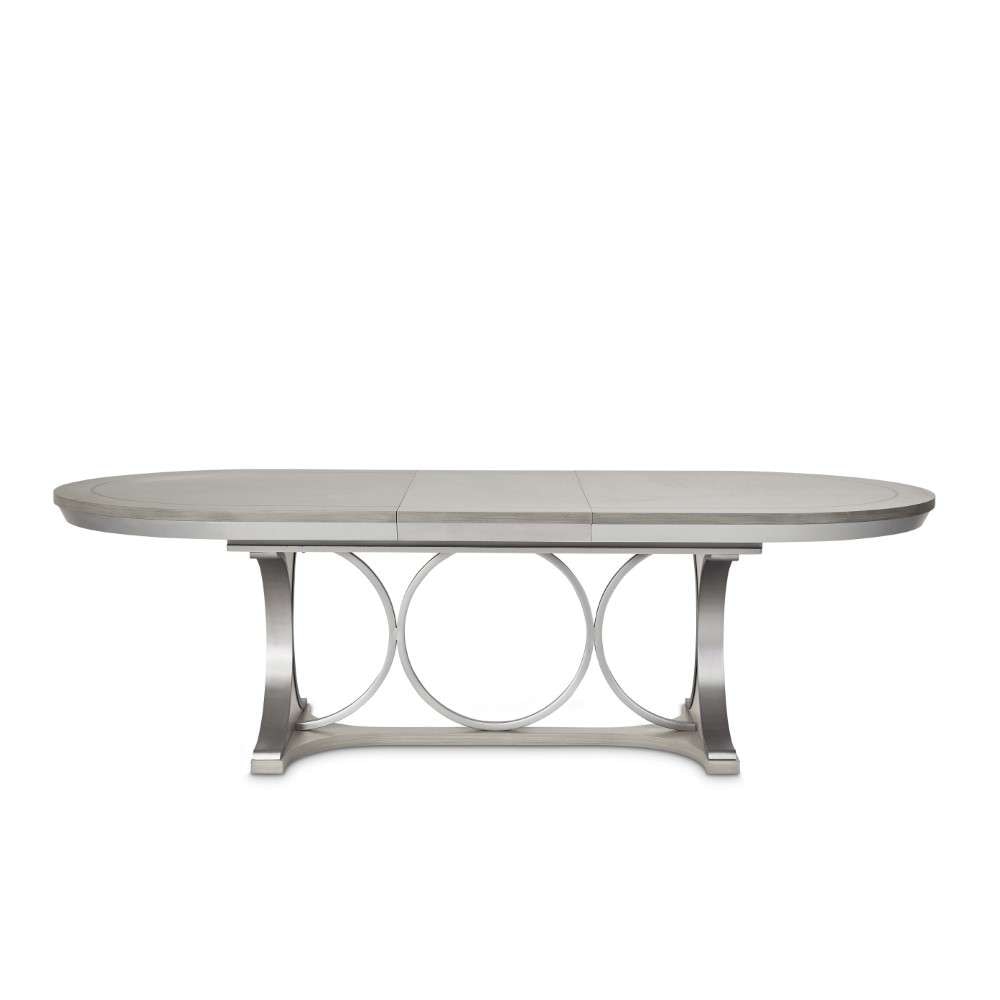 AICO by Michael Amini - Eclipse Oval Dining Table - Moonlight Gray - KI-ECLP000-135 veiw 2