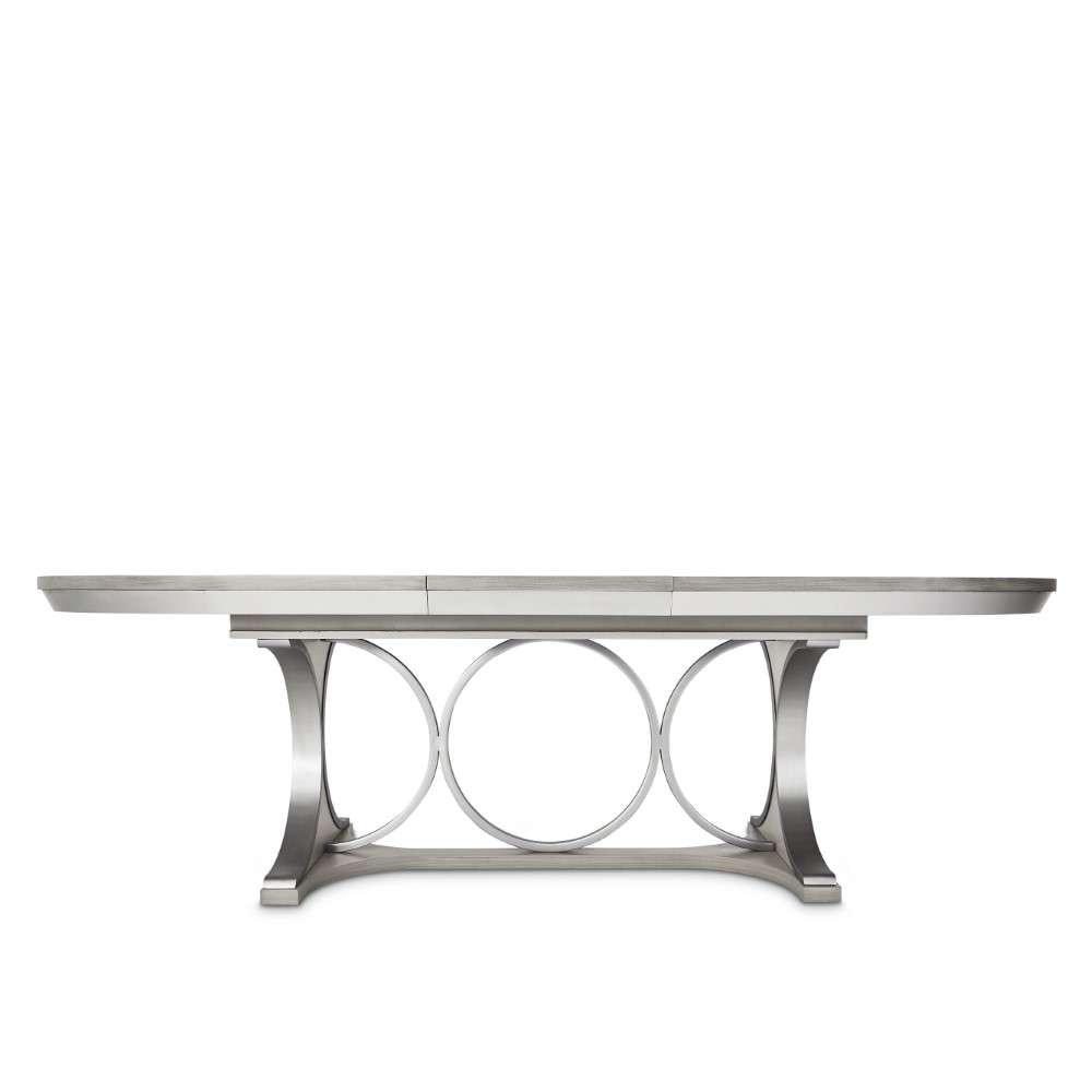 AICO by Michael Amini - Eclipse Oval Dining Table - Moonlight Gray - KI-ECLP000-135 veiw 3