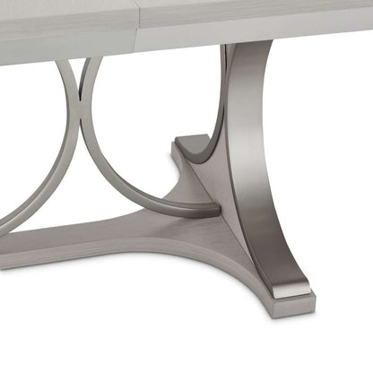 AICO by Michael Amini - Eclipse Oval Dining Table - Moonlight Gray - KI-ECLP000-135 veiw 5