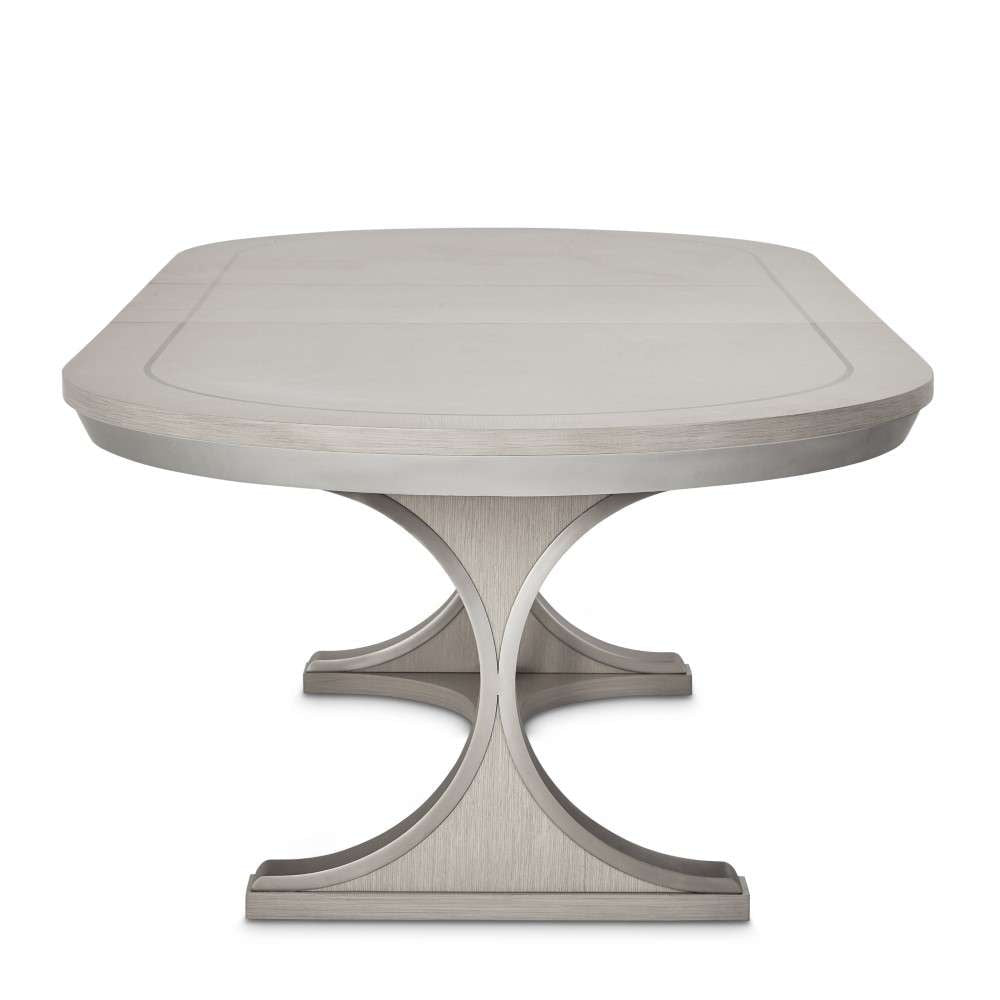 AICO by Michael Amini - Eclipse Oval Dining Table - Moonlight Gray - KI-ECLP000-135 veiw 6