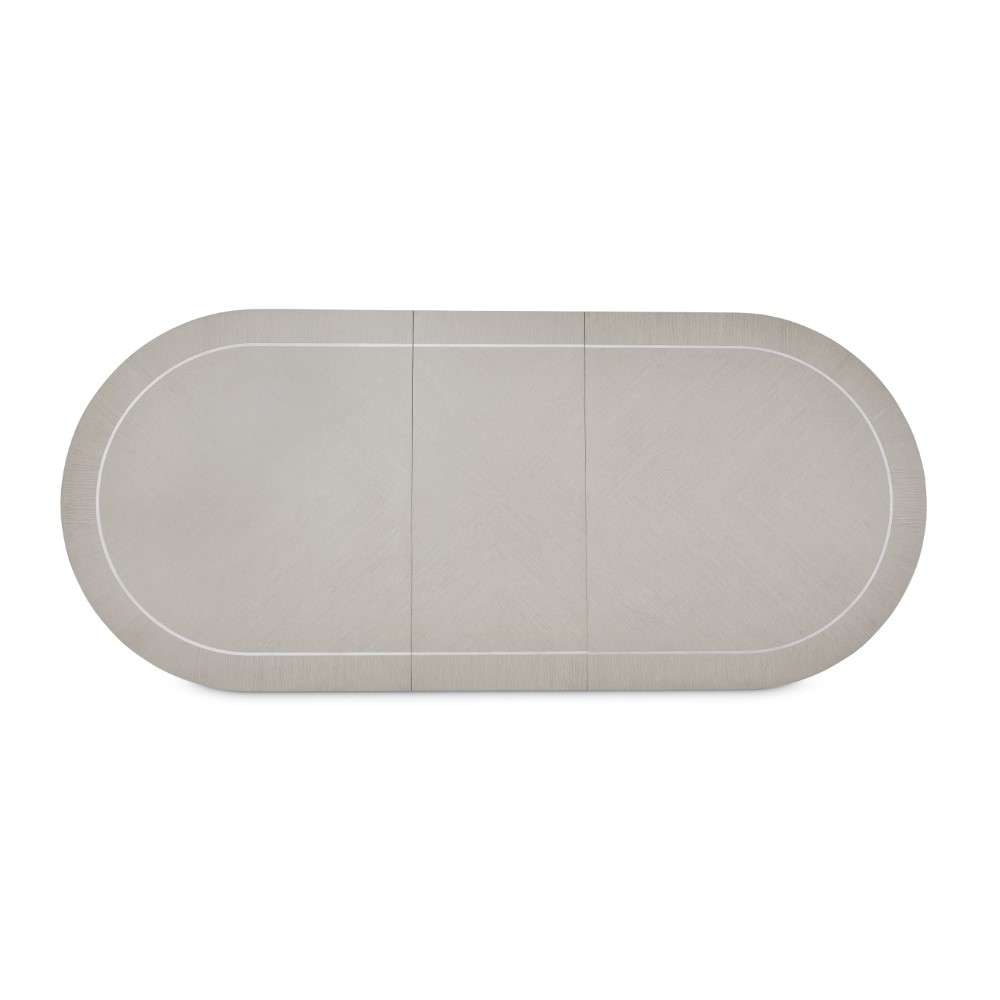 AICO by Michael Amini - Eclipse Oval Dining Table - Moonlight Gray - KI-ECLP000-135 veiw 7