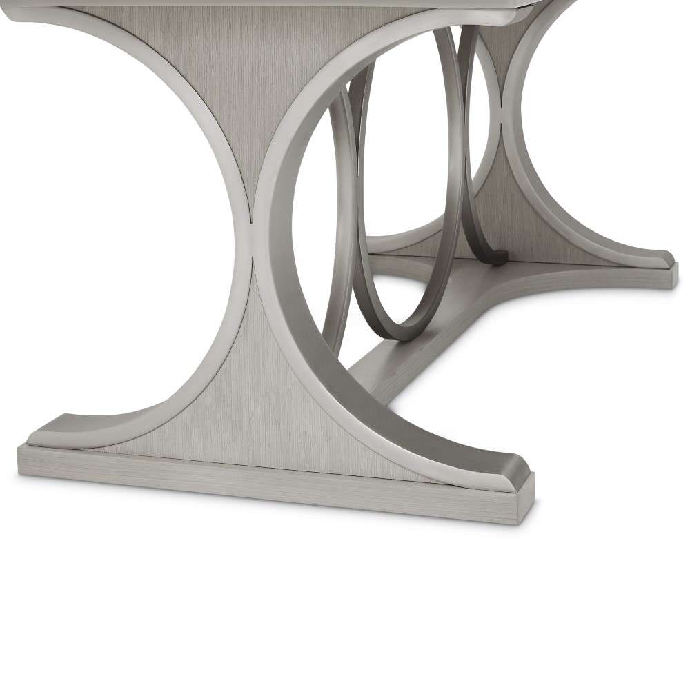 AICO by Michael Amini - Eclipse Oval Dining Table - Moonlight Gray - KI-ECLP000-135 veiw 8