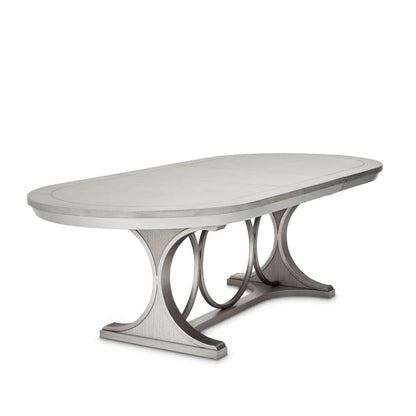 AICO by Michael Amini - Eclipse Oval Dining Table - Moonlight Gray - KI-ECLP000-135 veiw 11