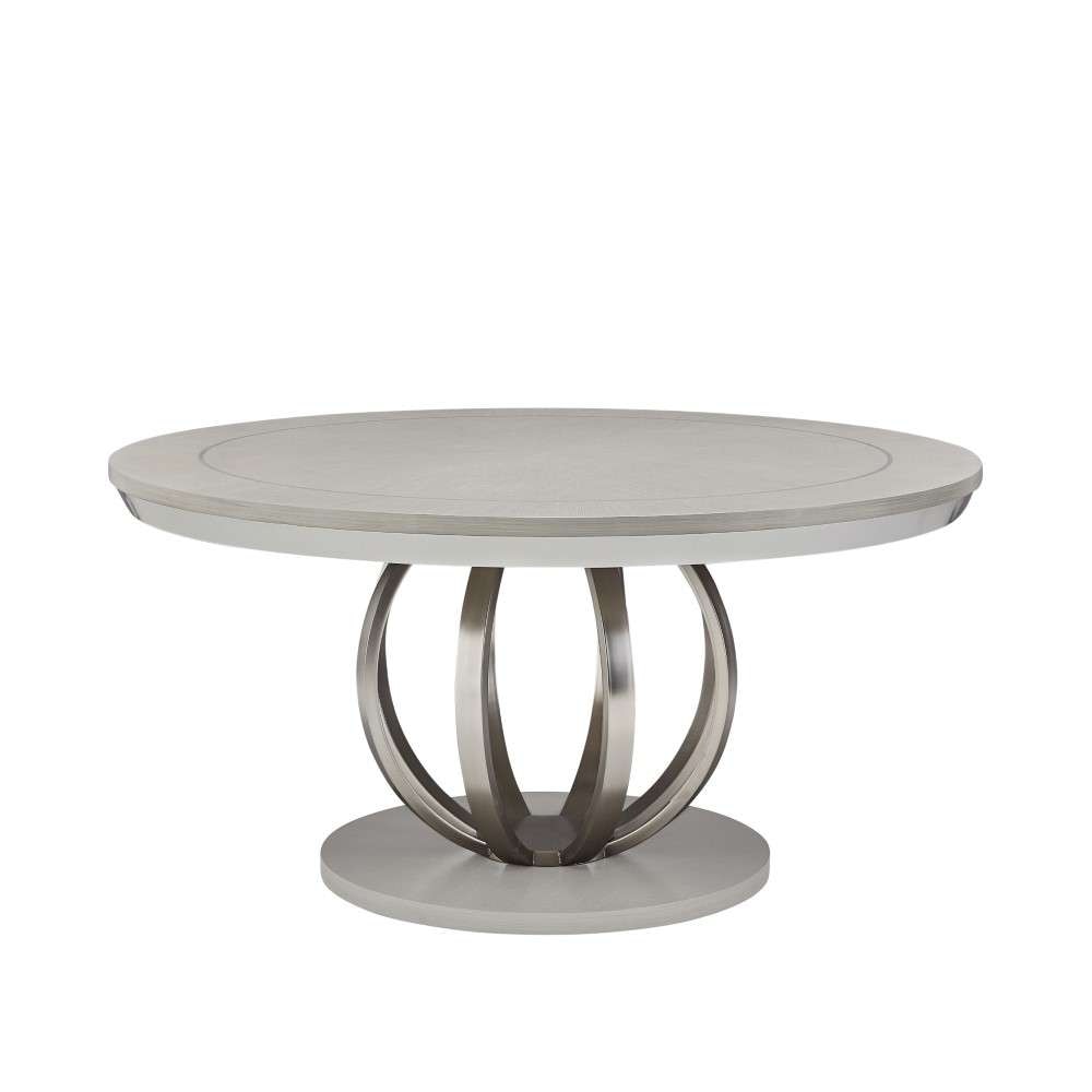 AICO by Michael Amini - Eclipse Round Dining Table - Moonlight Gray - KI-ECLP001-135 veiw 1