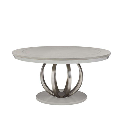 AICO by Michael Amini - Eclipse Round Dining Table - Moonlight Gray - KI-ECLP001-135 veiw 1