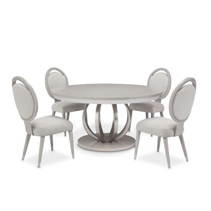 AICO by Michael Amini - Eclipse Round Dining Table - Moonlight Gray - KI-ECLP001-135 veiw 2