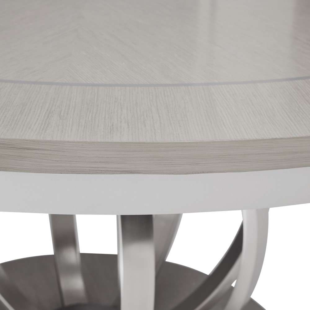 AICO by Michael Amini - Eclipse Round Dining Table - Moonlight Gray - KI-ECLP001-135 veiw 5
