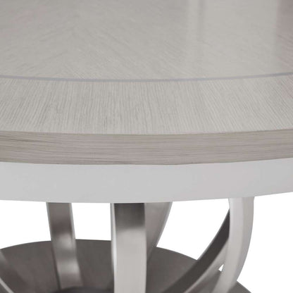 AICO by Michael Amini - Eclipse Round Dining Table - Moonlight Gray - KI-ECLP001-135 veiw 5