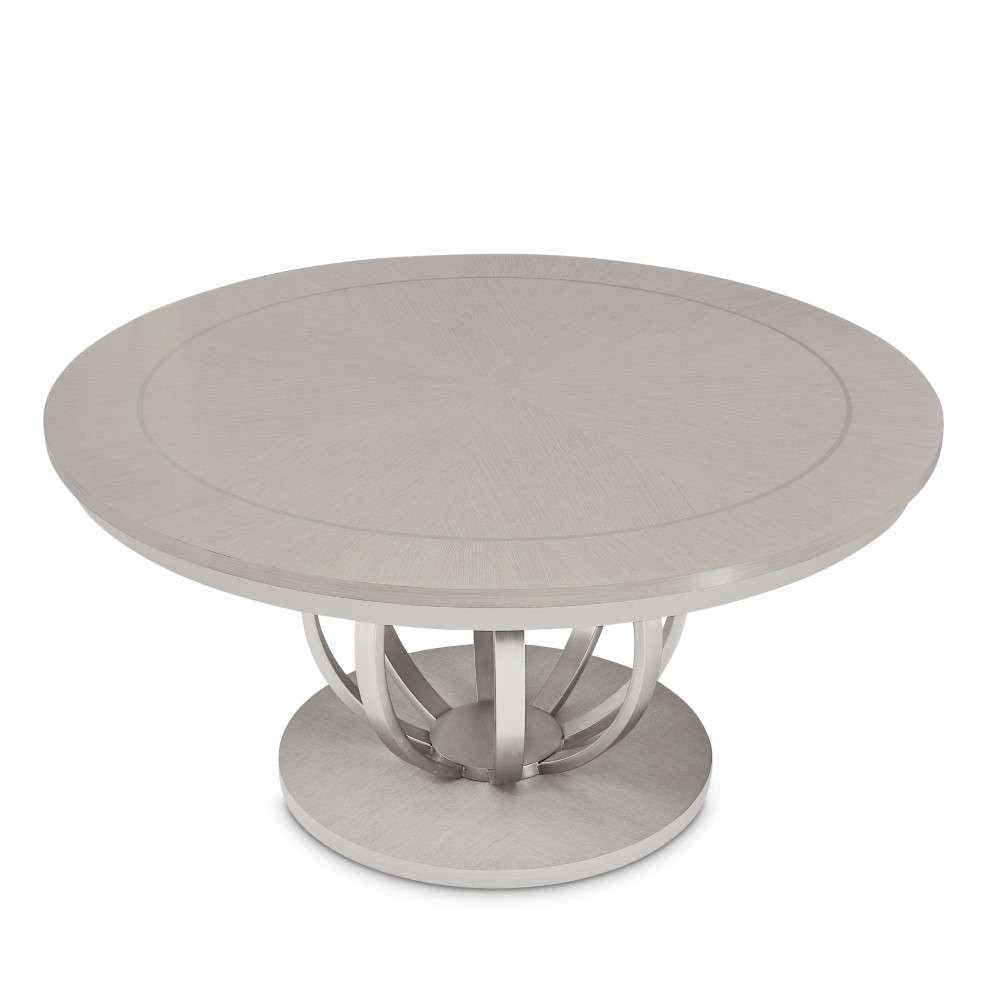 AICO by Michael Amini - Eclipse Round Dining Table - Moonlight Gray - KI-ECLP001-135 veiw 7