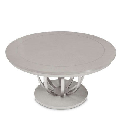 AICO by Michael Amini - Eclipse Round Dining Table - Moonlight Gray - KI-ECLP001-135 veiw 7