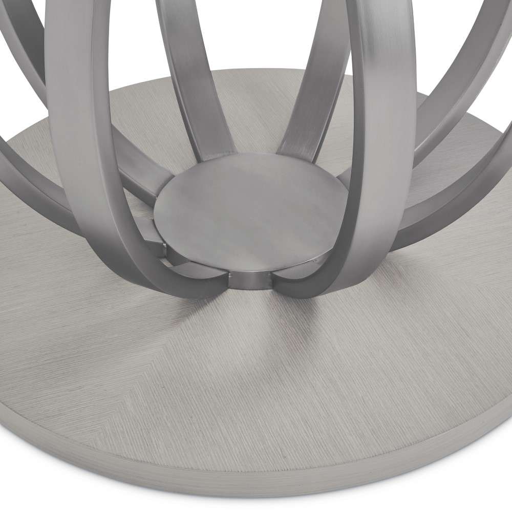 AICO by Michael Amini - Eclipse Round Dining Table - Moonlight Gray - KI-ECLP001-135 veiw 8