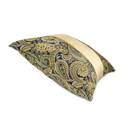 AICO by Michael Amini - Emerald Isle Forsythe 22in Square Throw Pillow - Emerald - BCS-DP22-FRSTH-EMD veiw 3
