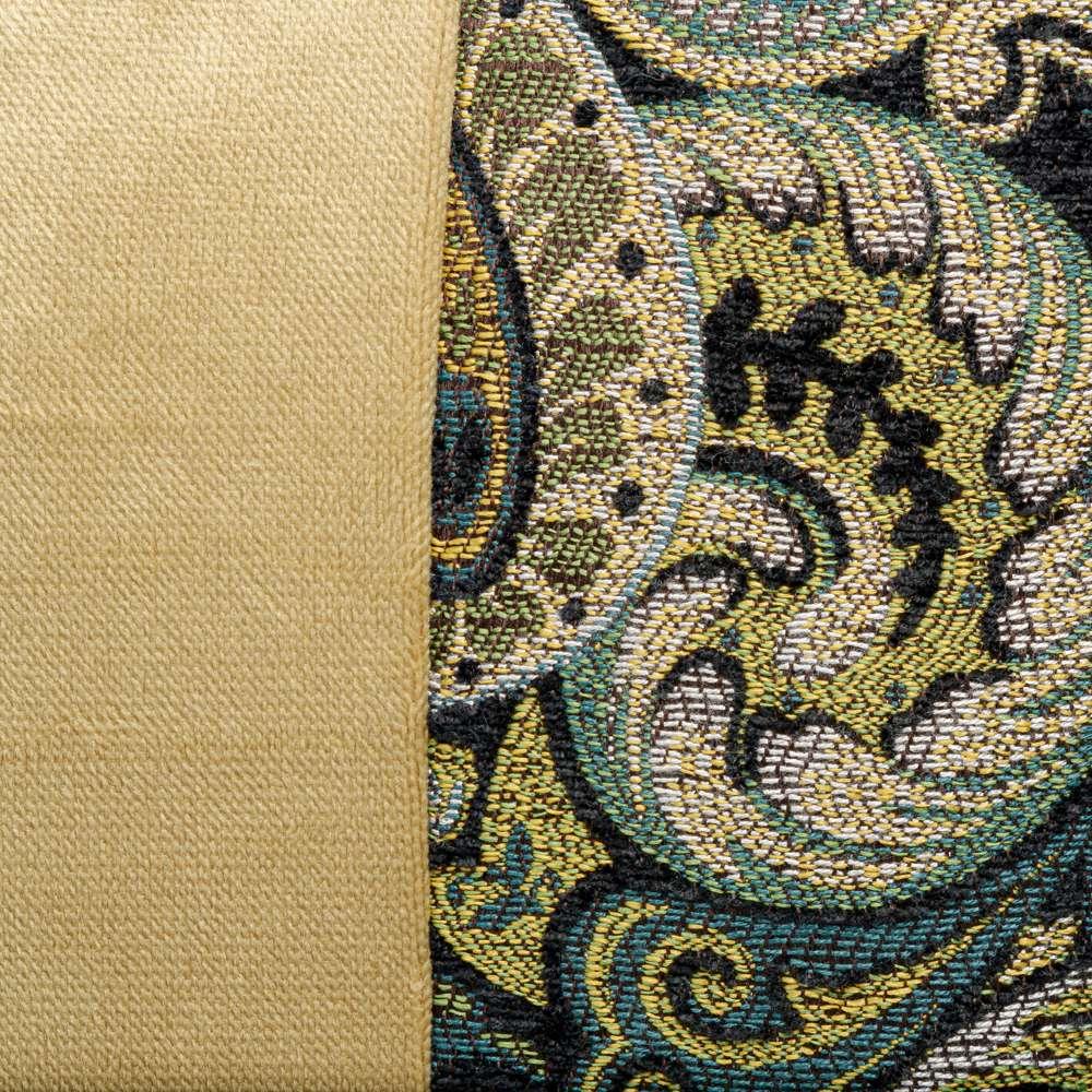 AICO by Michael Amini - Emerald Isle Forsythe 22in Square Throw Pillow - Emerald - BCS-DP22-FRSTH-EMD veiw 5