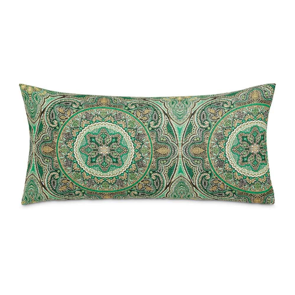 AICO by Michael Amini - Emerald Isle Yardley 13inx26in Oblong Throw Pillow - Green - BCS-DPOB-YRDLY-GRN veiw 1
