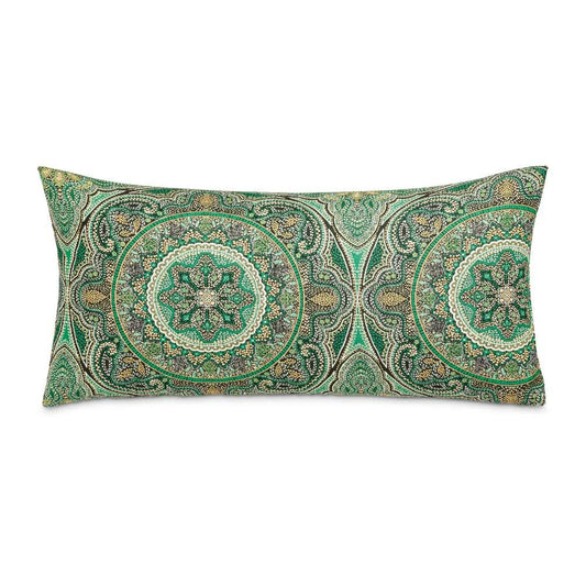 AICO by Michael Amini - Emerald Isle Yardley 13inx26in Oblong Throw Pillow - Green - BCS-DPOB-YRDLY-GRN veiw 1