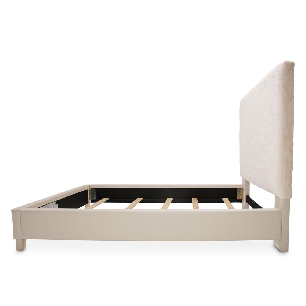 AICO by Michael Amini - Emerson King Upholstered Bed in Powder - KIA-ERSNEK-PWD veiw 3