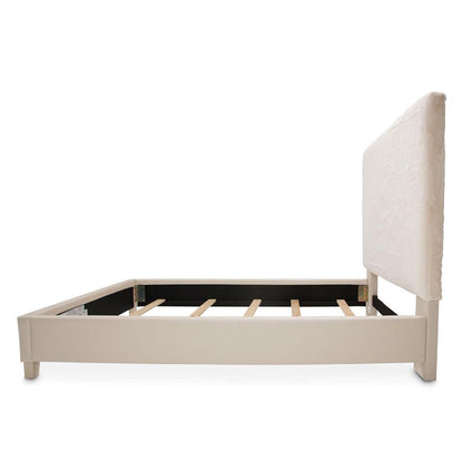 AICO by Michael Amini - Emerson King Upholstered Bed in Powder - KIA-ERSNEK-PWD veiw 3