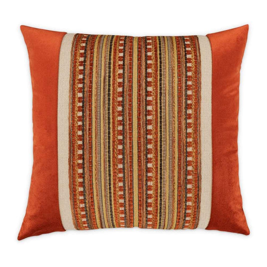 AICO by Michael Amini - Explorer Ramsey 21in Square Throw Pillow - Cinnamon - BCS-DP21-RAMSY-CIN veiw 1