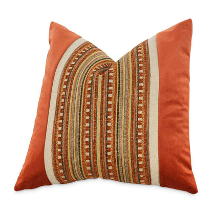 AICO by Michael Amini - Explorer Ramsey 21in Square Throw Pillow - Cinnamon - BCS-DP21-RAMSY-CIN veiw 2