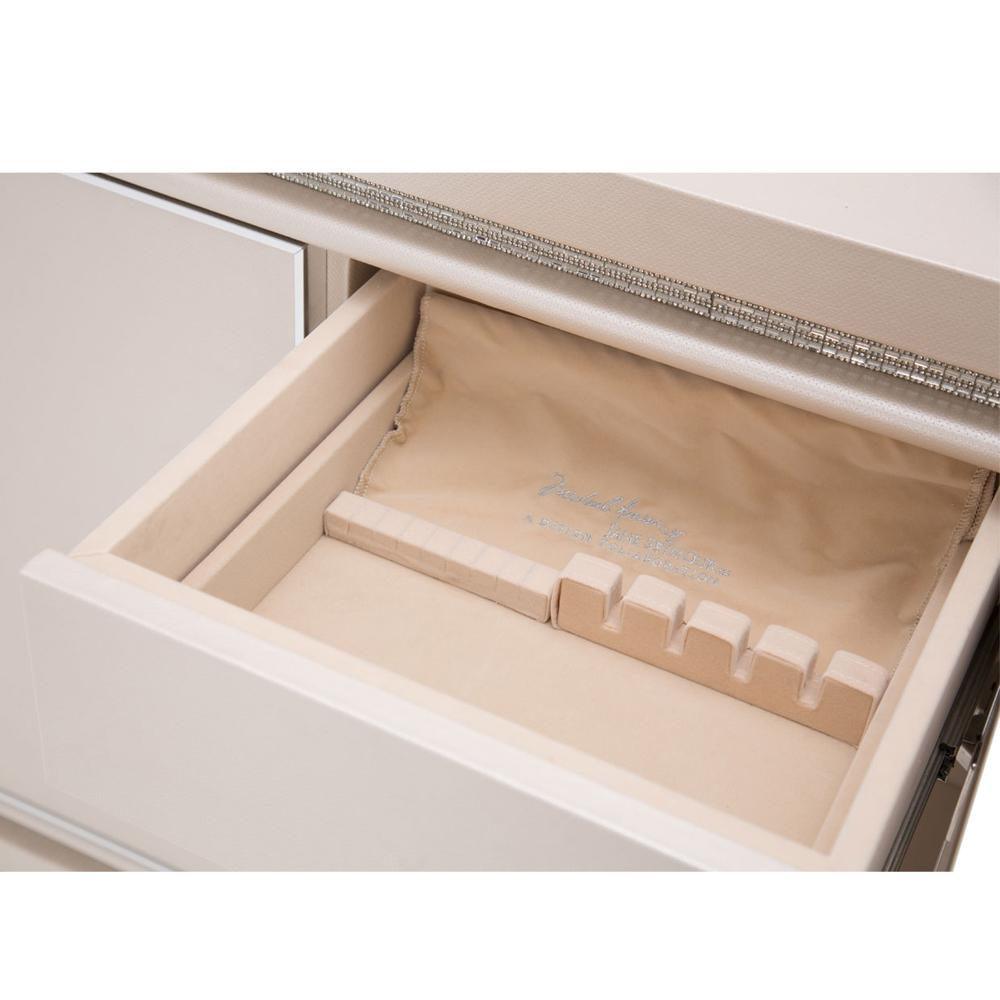 AICO by Michael Amini - Glimmering Heights Upholstered Dresser in Ivory - 9011050-111 veiw 3