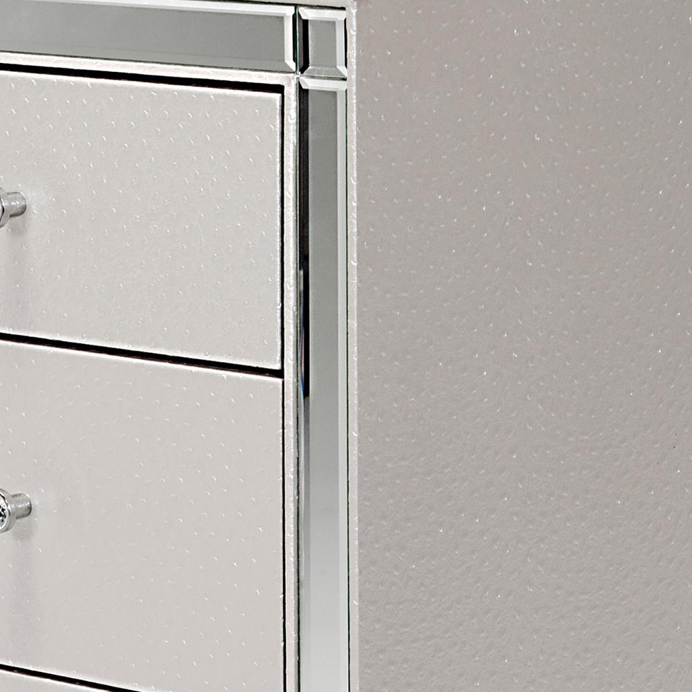 AICO by Michael Amini - Hollywood Loft Upholstered Dresser in Frost - 9001650-104_CLOSEOUT veiw 2