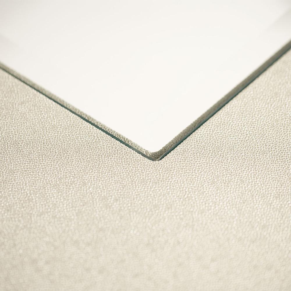 AICO by Michael Amini - Hollywood Swank 4 Leg Dining Table w/ Glass Inserts in Pearl Caviar - NT03000-11_CLOSEOUT veiw 4