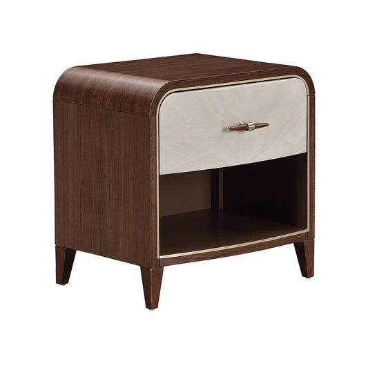 AICO by Michael Amini - Houston 1-Drawer Nightstand - Walnut - 9095040-416 veiw 1
