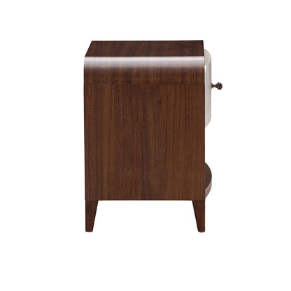 AICO by Michael Amini - Houston 1-Drawer Nightstand - Walnut - 9095040-416 veiw 3