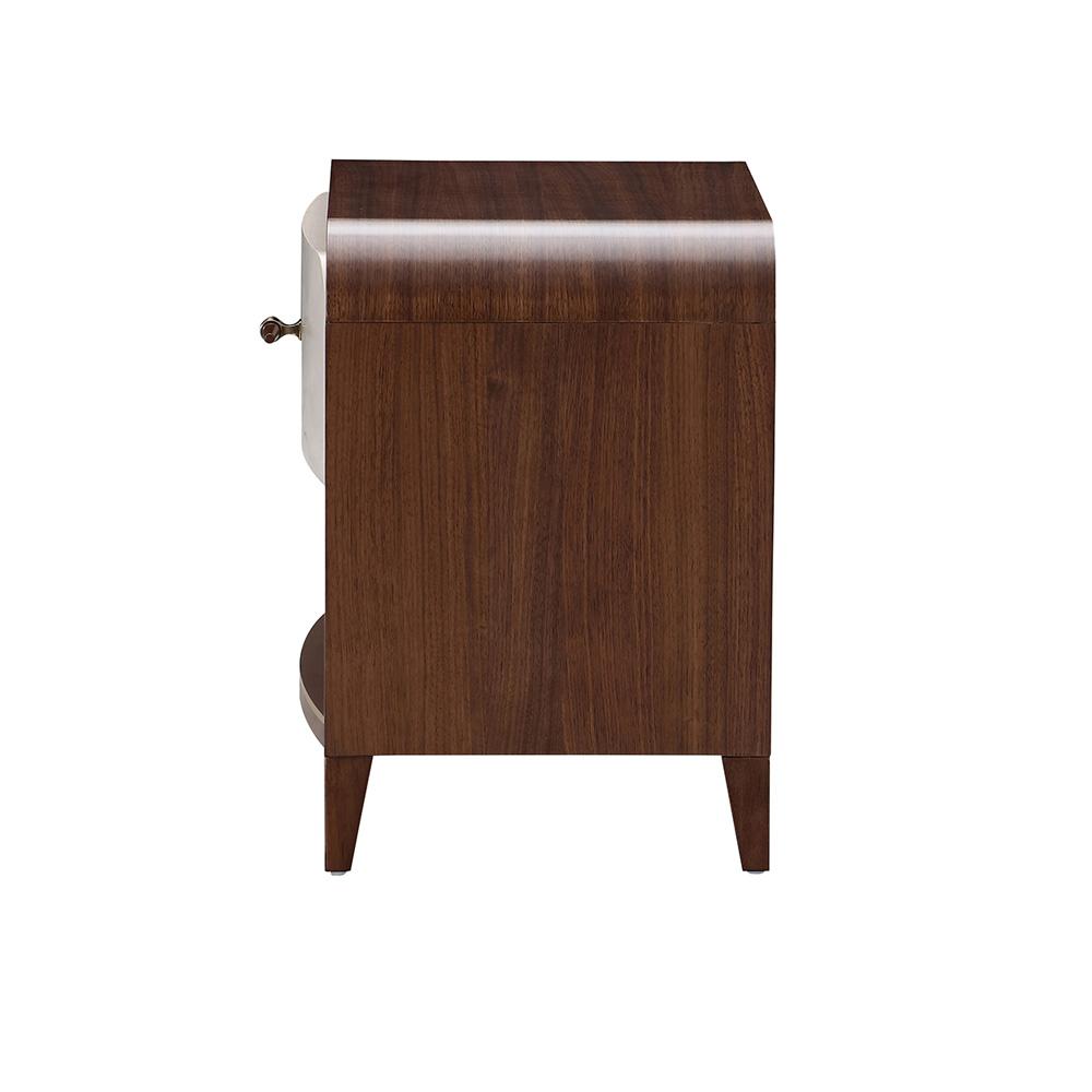 AICO by Michael Amini - Houston 1-Drawer Nightstand - Walnut - 9095040-416 veiw 4