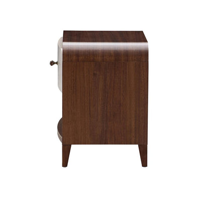 AICO by Michael Amini - Houston 1-Drawer Nightstand - Walnut - 9095040-416 veiw 4