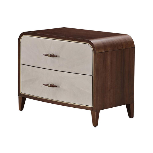 AICO by Michael Amini - Houston 2-Drawer Nightstand - Walnut - 9095042-416 veiw 1