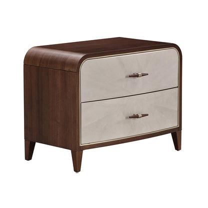 AICO by Michael Amini - Houston 2-Drawer Nightstand - Walnut - 9095042-416 veiw 3