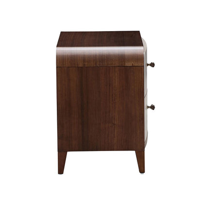 AICO by Michael Amini - Houston 2-Drawer Nightstand - Walnut - 9095042-416 veiw 4