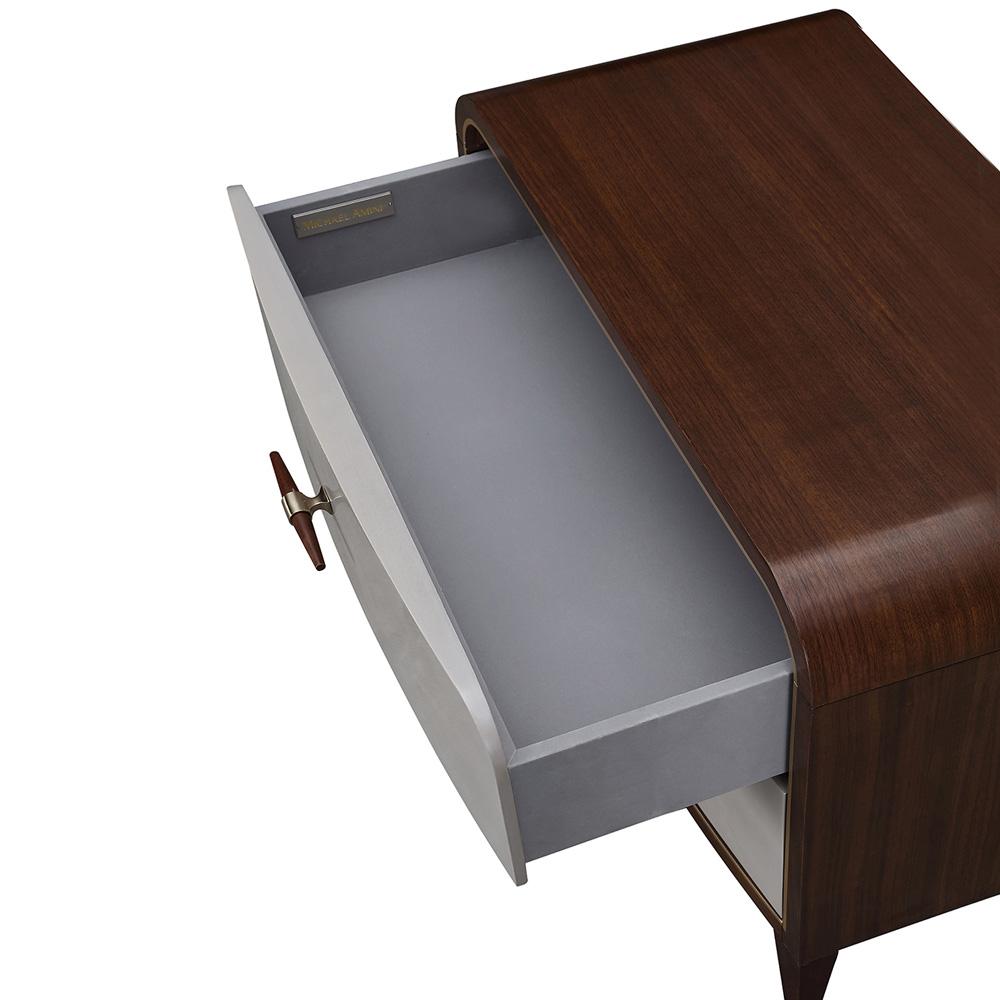 AICO by Michael Amini - Houston 2-Drawer Nightstand - Walnut - 9095042-416 veiw 11