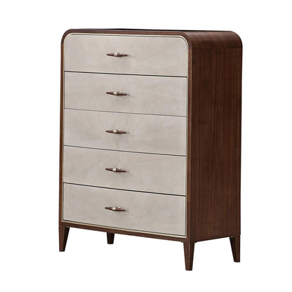 AICO by Michael Amini - Houston 5-Drawer Chest - Walnut - 9095070SA-416 veiw 1