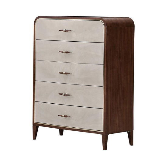 AICO by Michael Amini - Houston 5-Drawer Chest - Walnut - 9095070SA-416 veiw 1