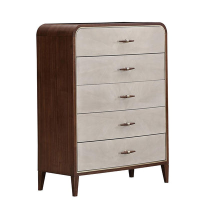 AICO by Michael Amini - Houston 5-Drawer Chest - Walnut - 9095070SA-416 veiw 2