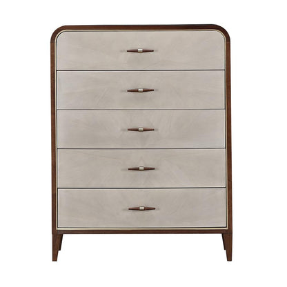 AICO by Michael Amini - Houston 5-Drawer Chest - Walnut - 9095070SA-416 veiw 3