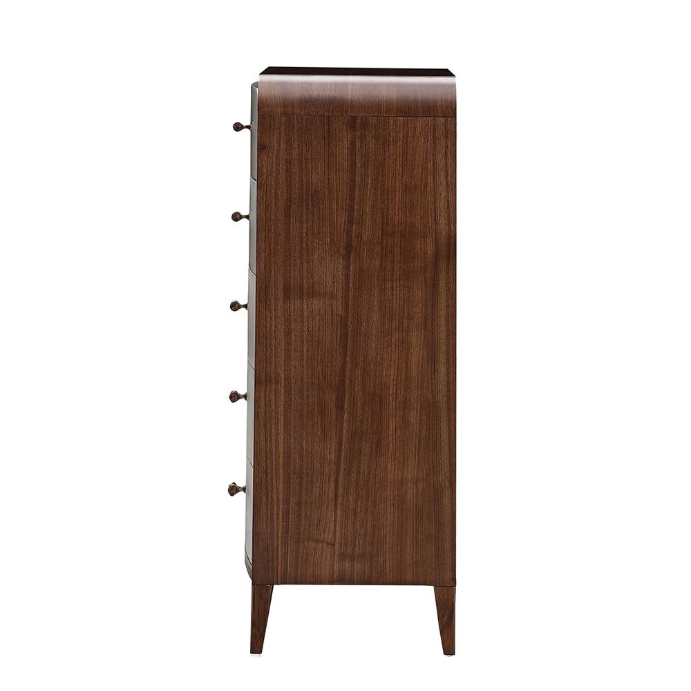 AICO by Michael Amini - Houston 5-Drawer Chest - Walnut - 9095070SA-416 veiw 6