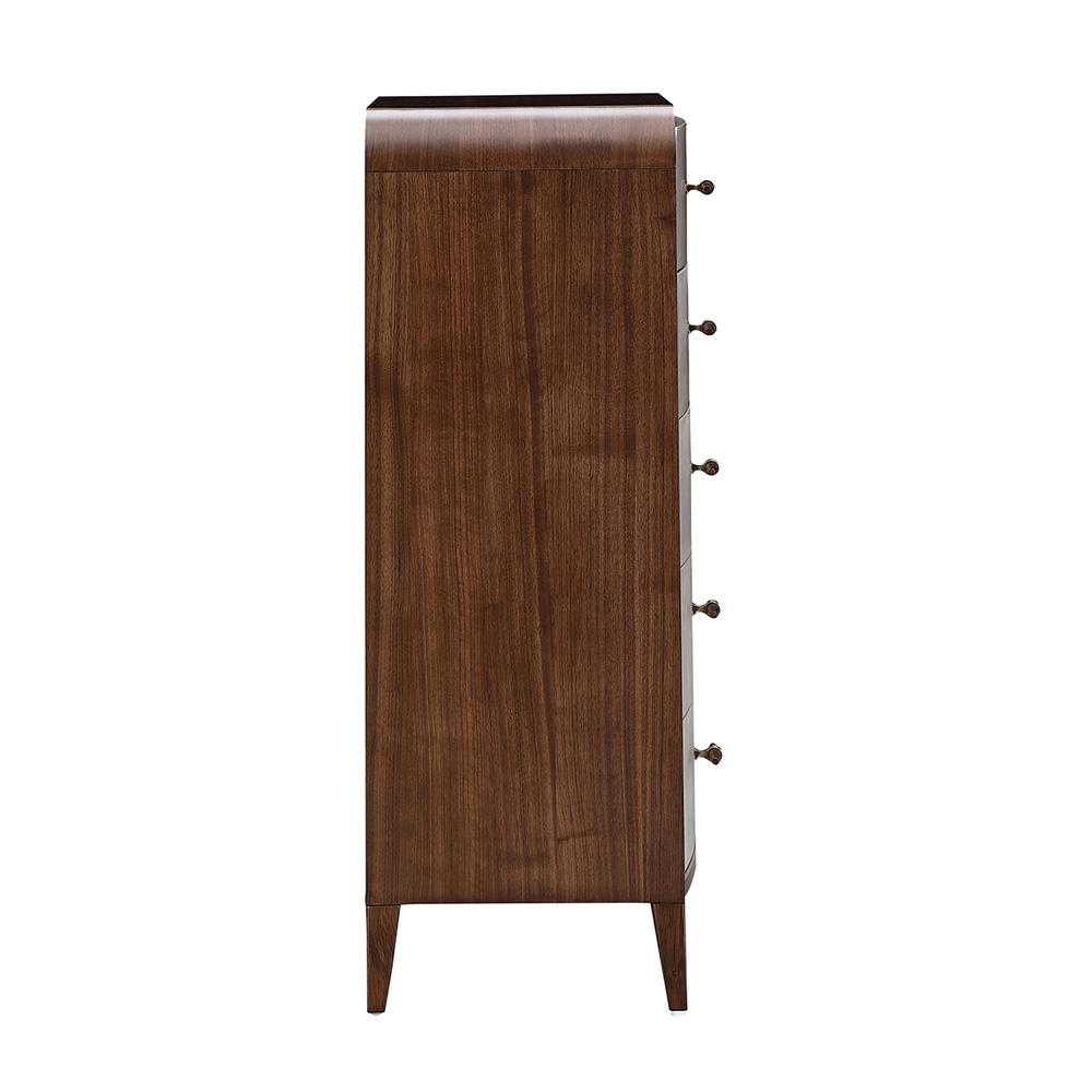 AICO by Michael Amini - Houston 5-Drawer Chest - Walnut - 9095070SA-416 veiw 7
