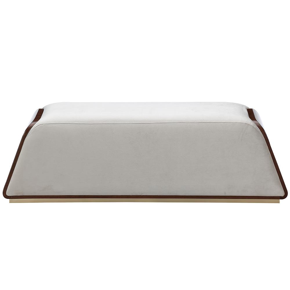 AICO by Michael Amini - Houston Accent Bench - Porcini/Walnut - 9095904-416 veiw 3