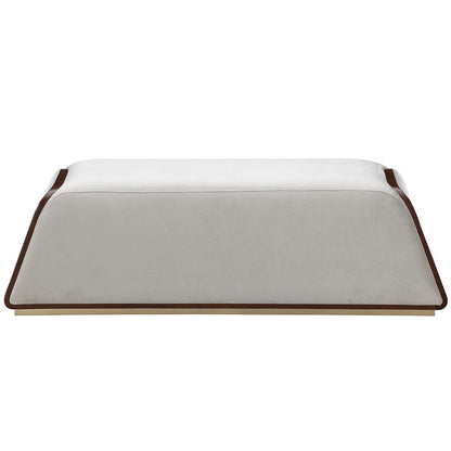 AICO by Michael Amini - Houston Accent Bench - Porcini/Walnut - 9095904-416 veiw 3