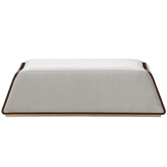 AICO by Michael Amini - Houston Accent Bench - Porcini/Walnut - 9095904-416 veiw 3